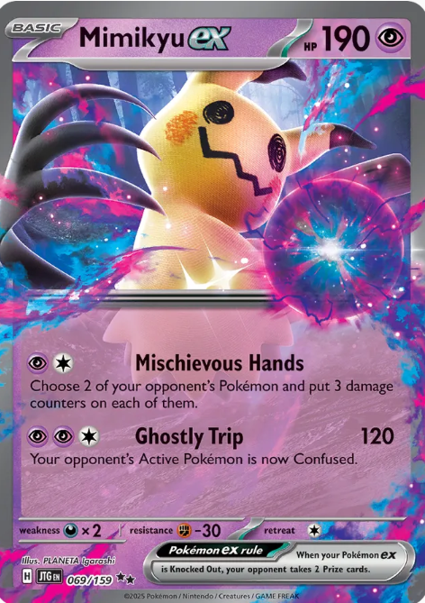 Pokemon TCG Scarlet & Violet—Journey Together 069/159 Mimikyu EX 