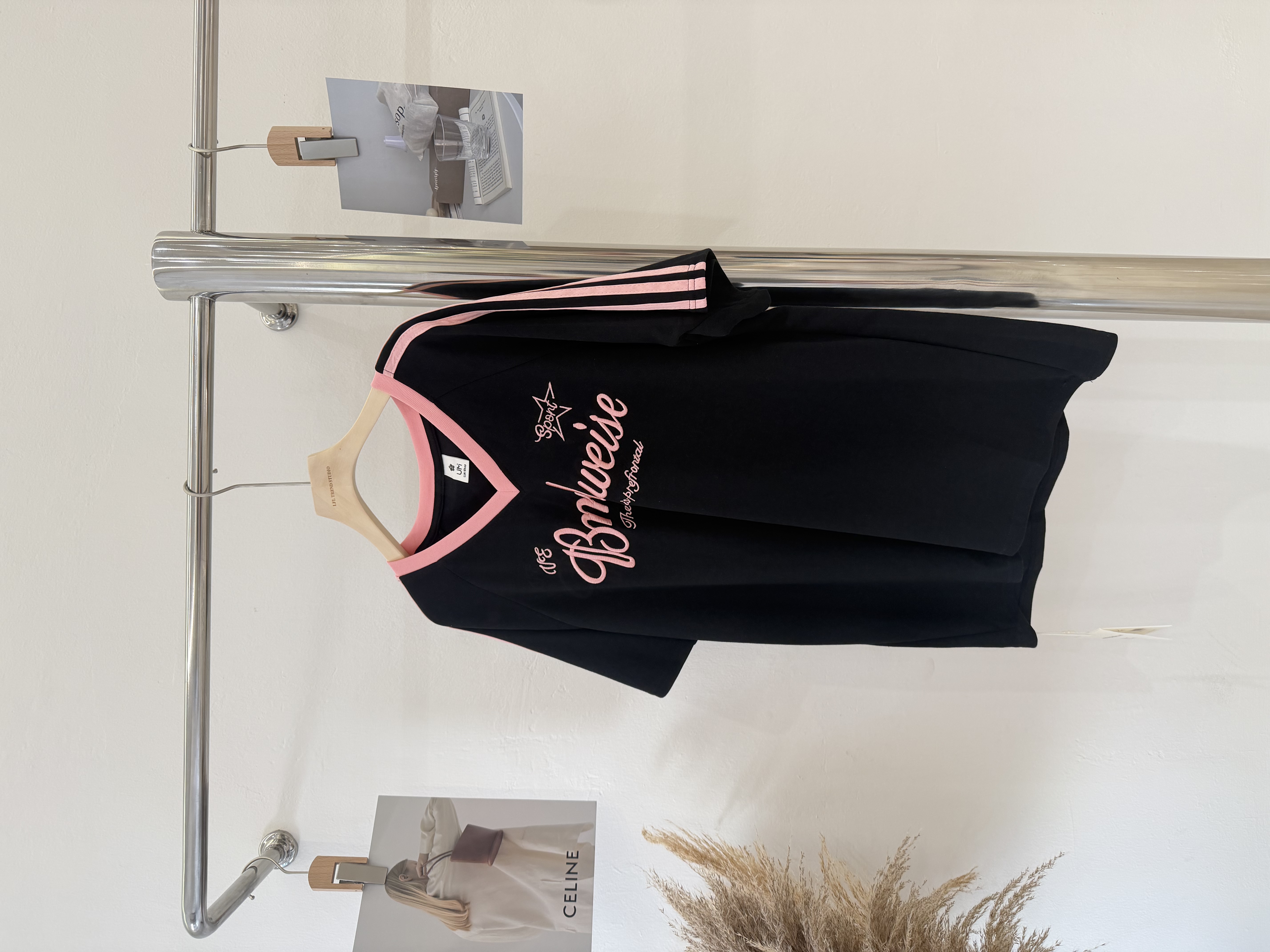 6583 爆款美式撞色字母短袖