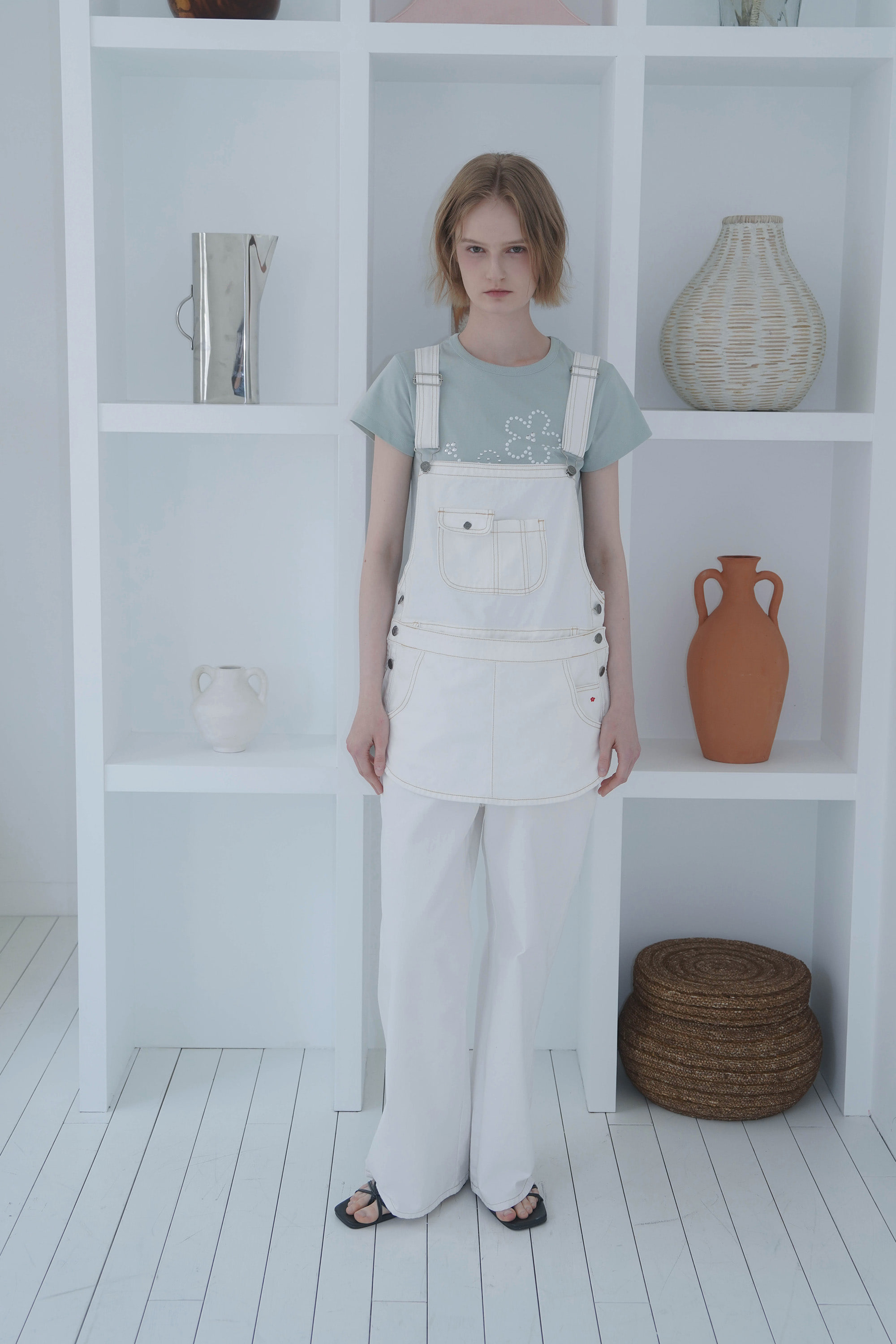 韓國🇰🇷設計品牌Heeari | Maggie Layered Denim Overall Pants