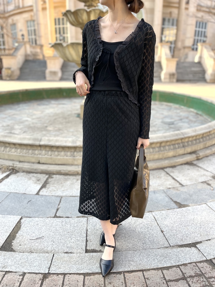 The Lacie Cardigan Set (Black)