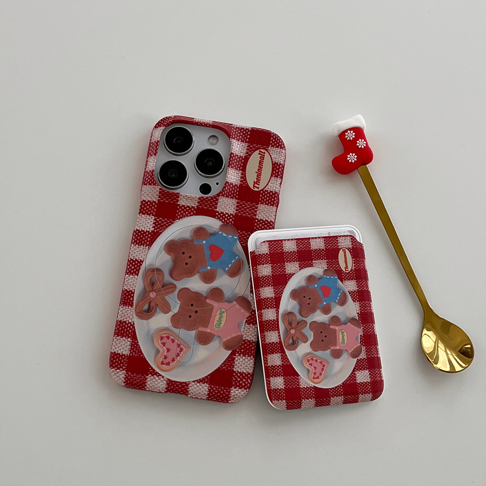 🇰🇷訂購｜THE NINE MALL｜gummy cookie check pattern SET   