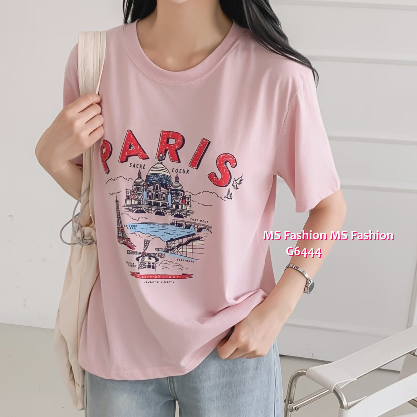 G6444 靚色靚print tee
