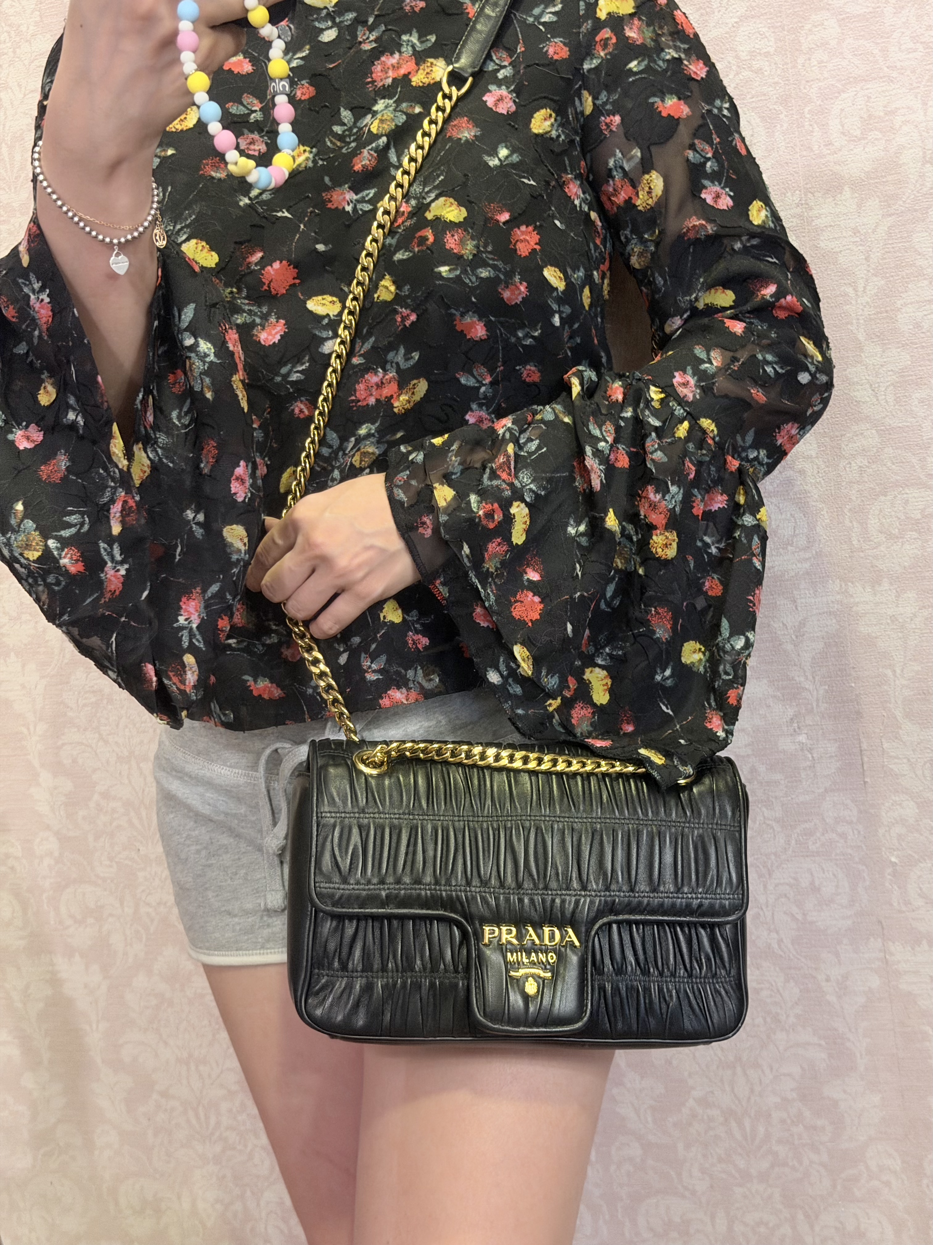 Prada Matelassé chain bag.