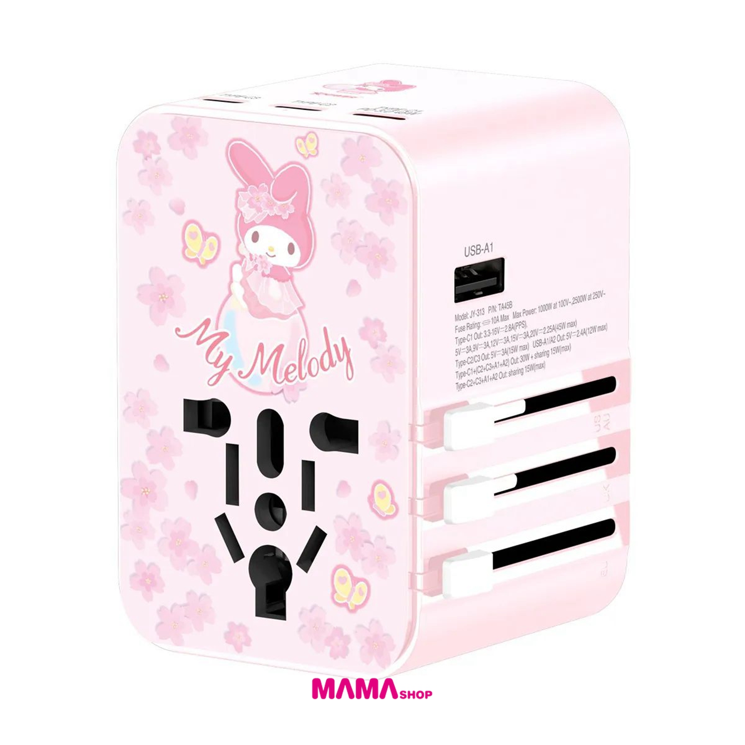 Sanrio My Melody TA45B 45W 6輸出 PD3.0/PPS快充旅行充電器 (HK2)