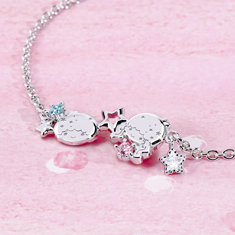 📦訂購 台灣限定 STORY 故事銀飾 X 三麗鷗 Sanrio Little Twin Stars 50th星舞系列 雙子星晶鑽純銀手鏈