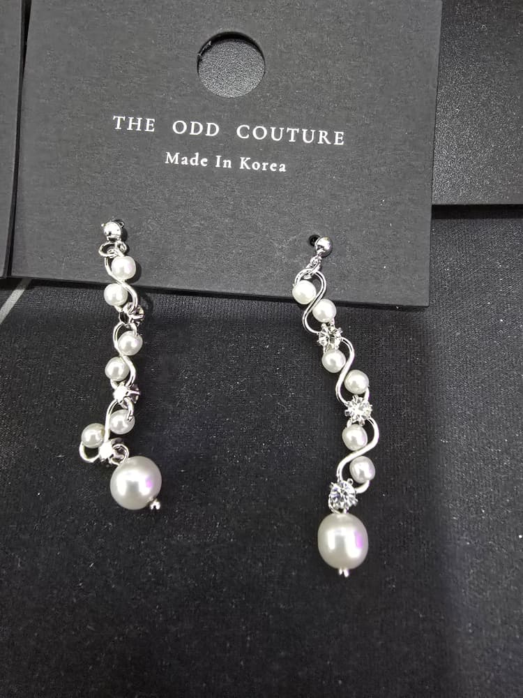 Pearl Cascade Stud Earrings