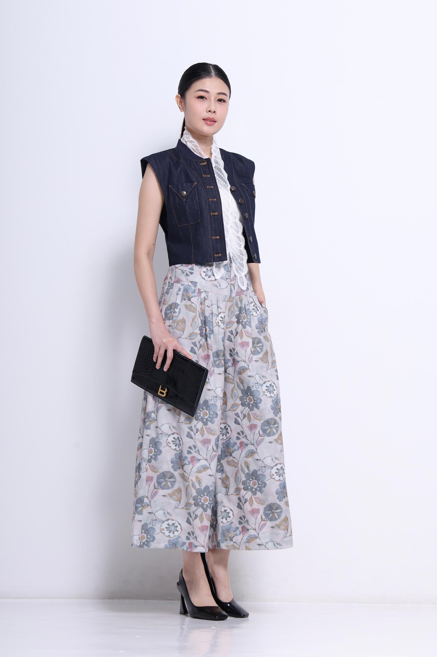 CP1638 Bloom Muse Wide Leg Pants