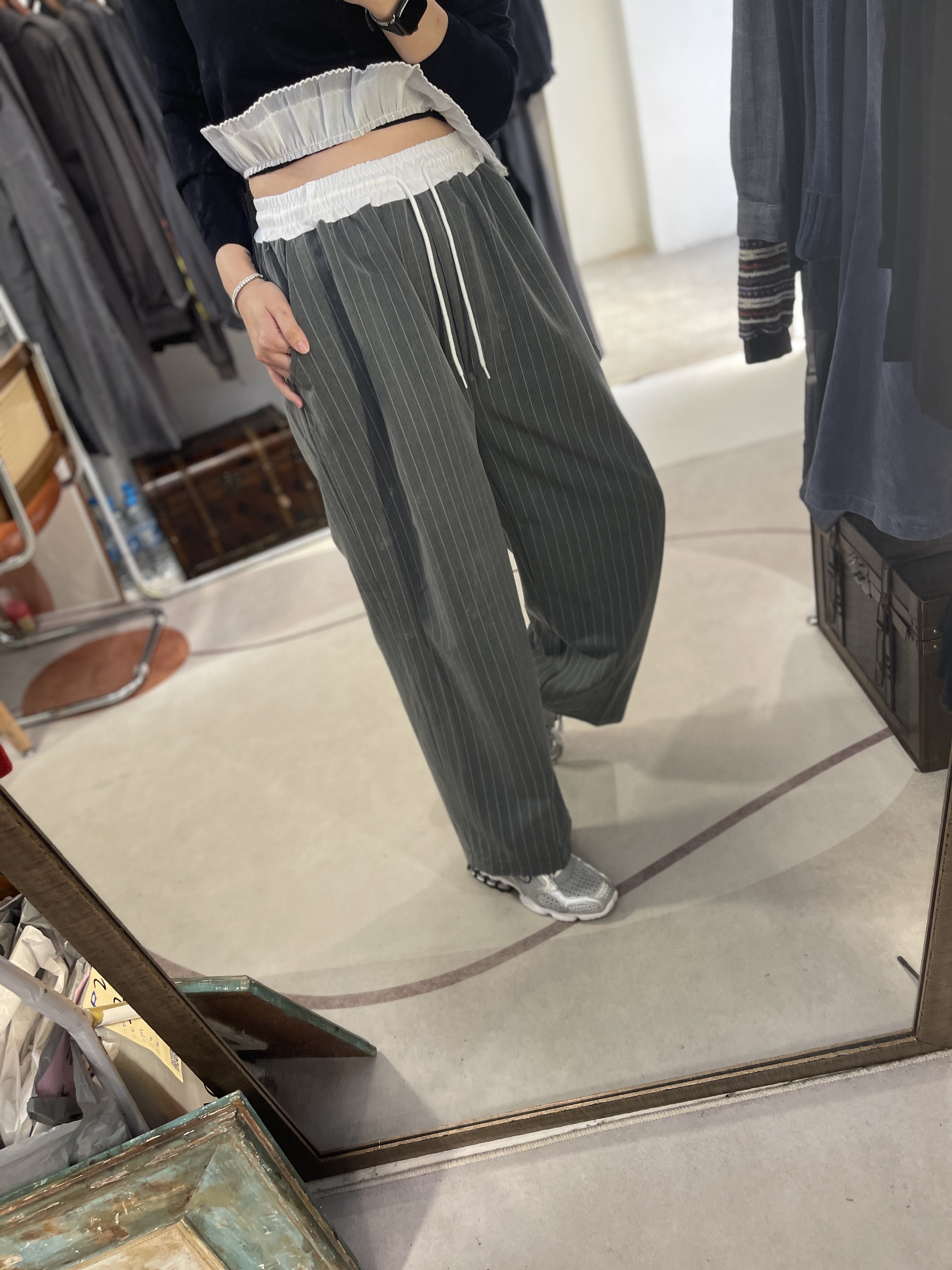 SS flexible waist pants