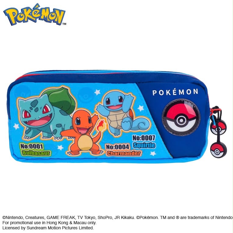 Pokémon Pencil Pouch 雙拉鏈筆袋