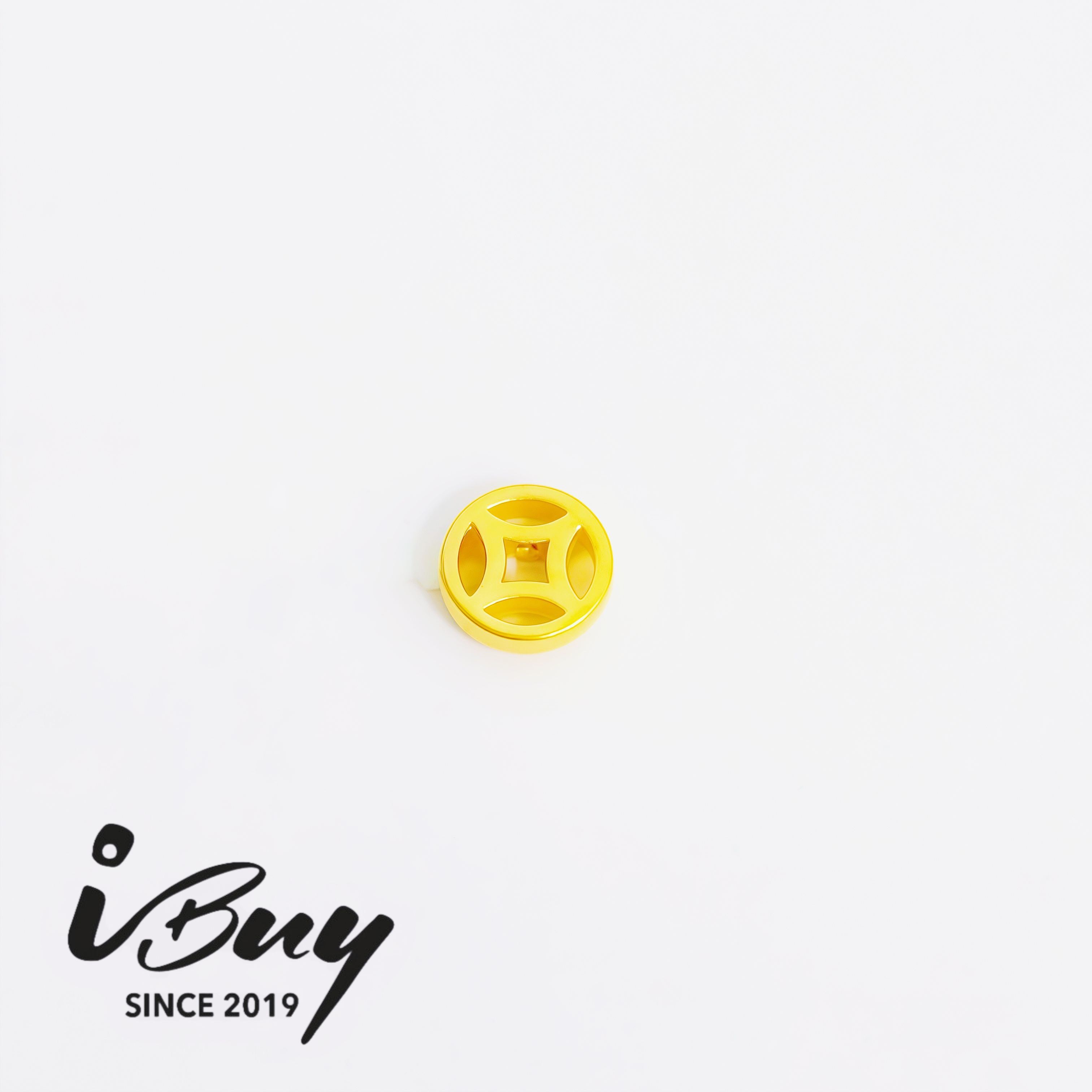 999 GOLD MINI COIN CHARM 999 金 迷你铜钱串咀