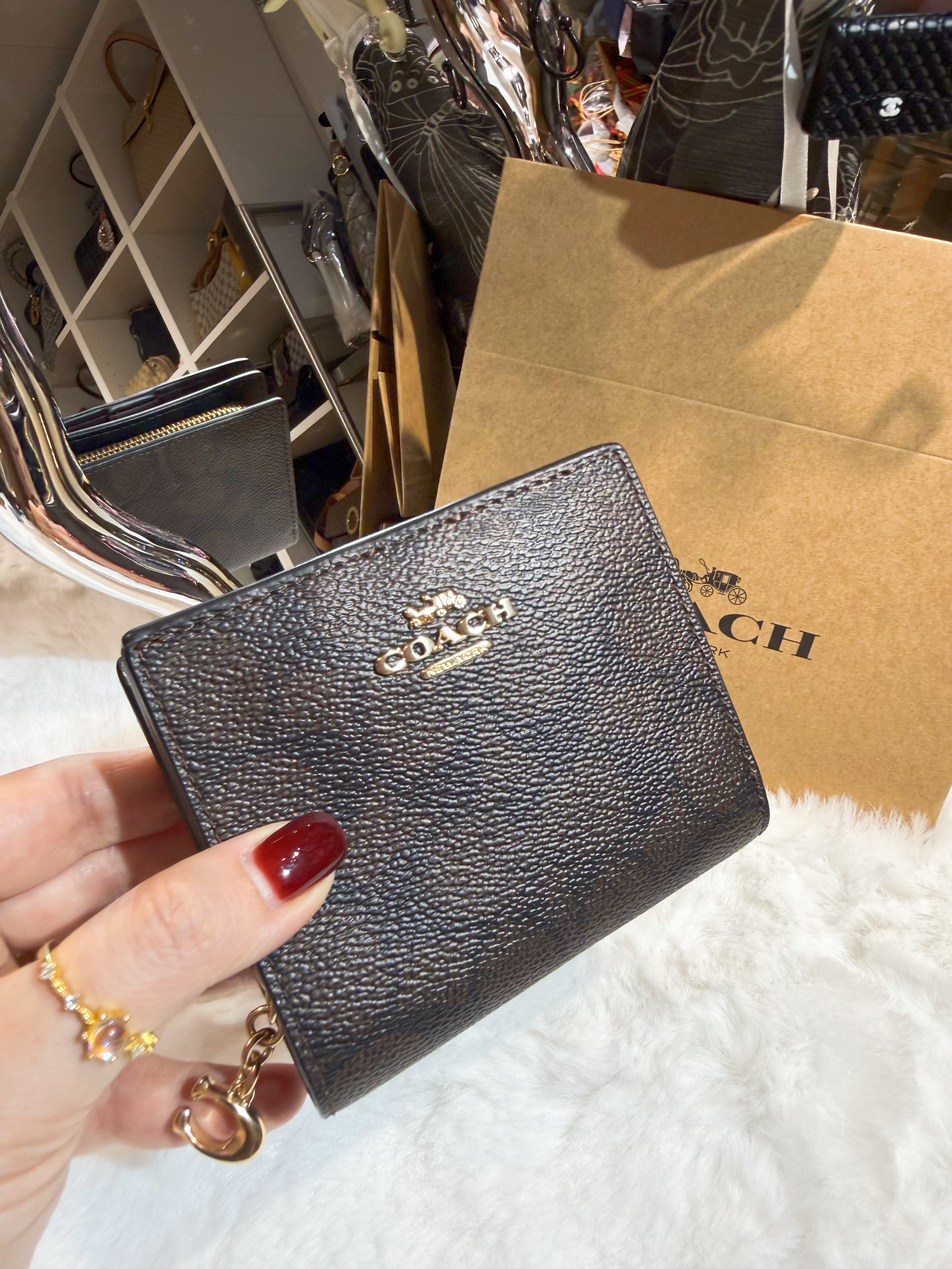 Coach Snap wallet Dark/m