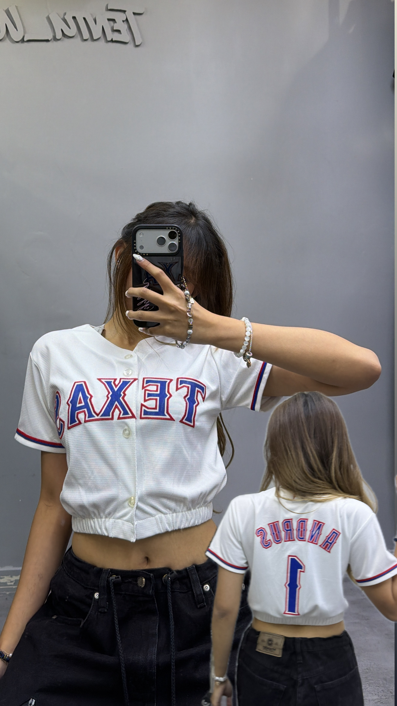 Remake Baseball Crop Top -白色