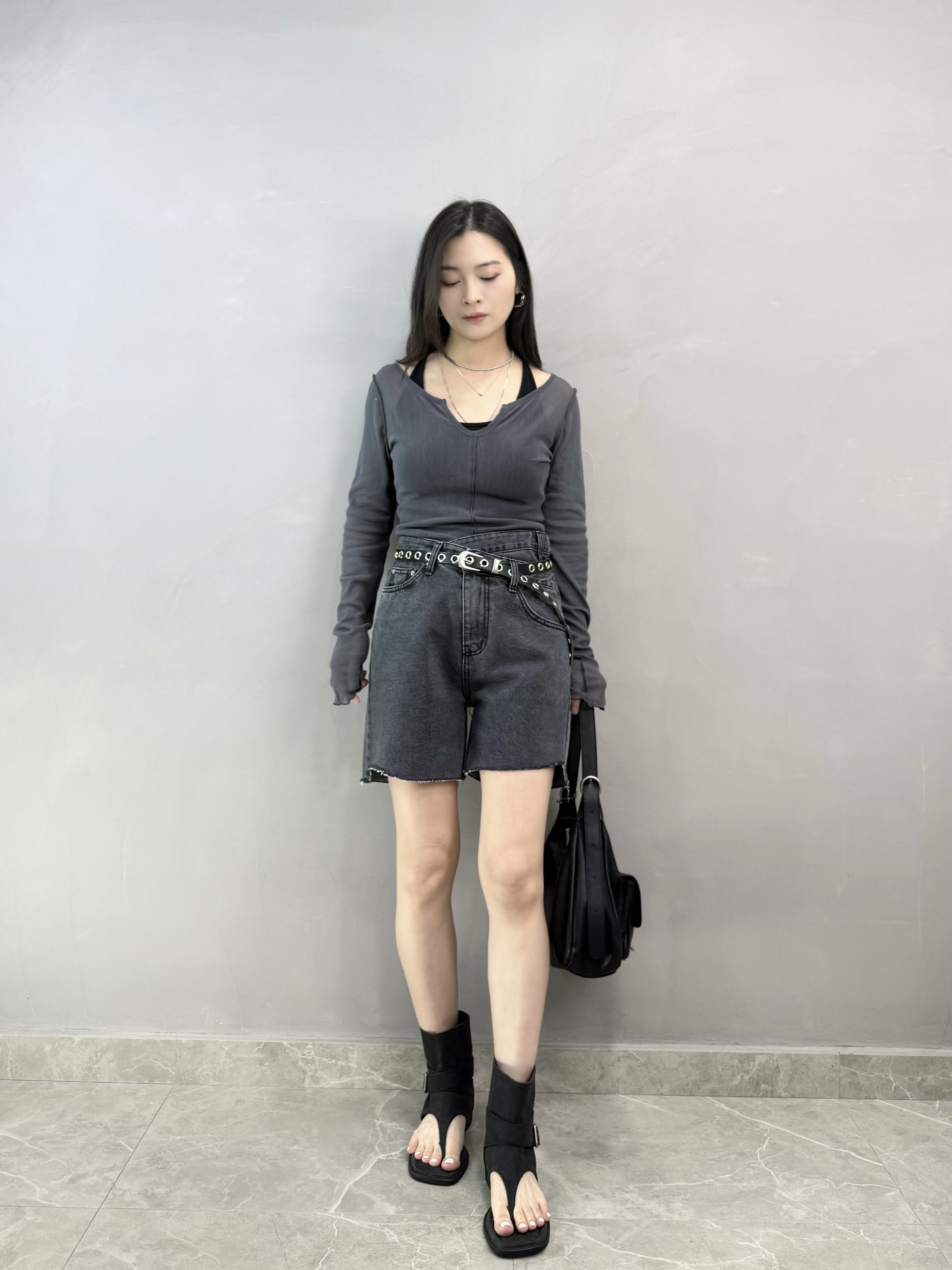 M67 剪領車骨網Tee