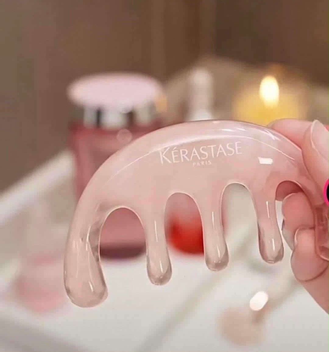 🌸KÉRASTASE 卡詩 粉色頭皮經絡按摩梳