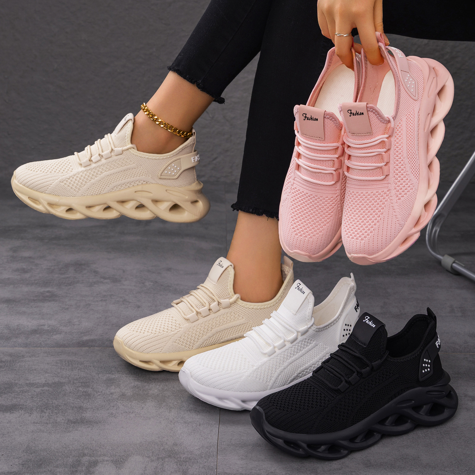 $98對。2對起$90對,​👟【快閃激減】行足全日都唔攰！超輕量「刀鋒」波浪底飛織波鞋 🌊