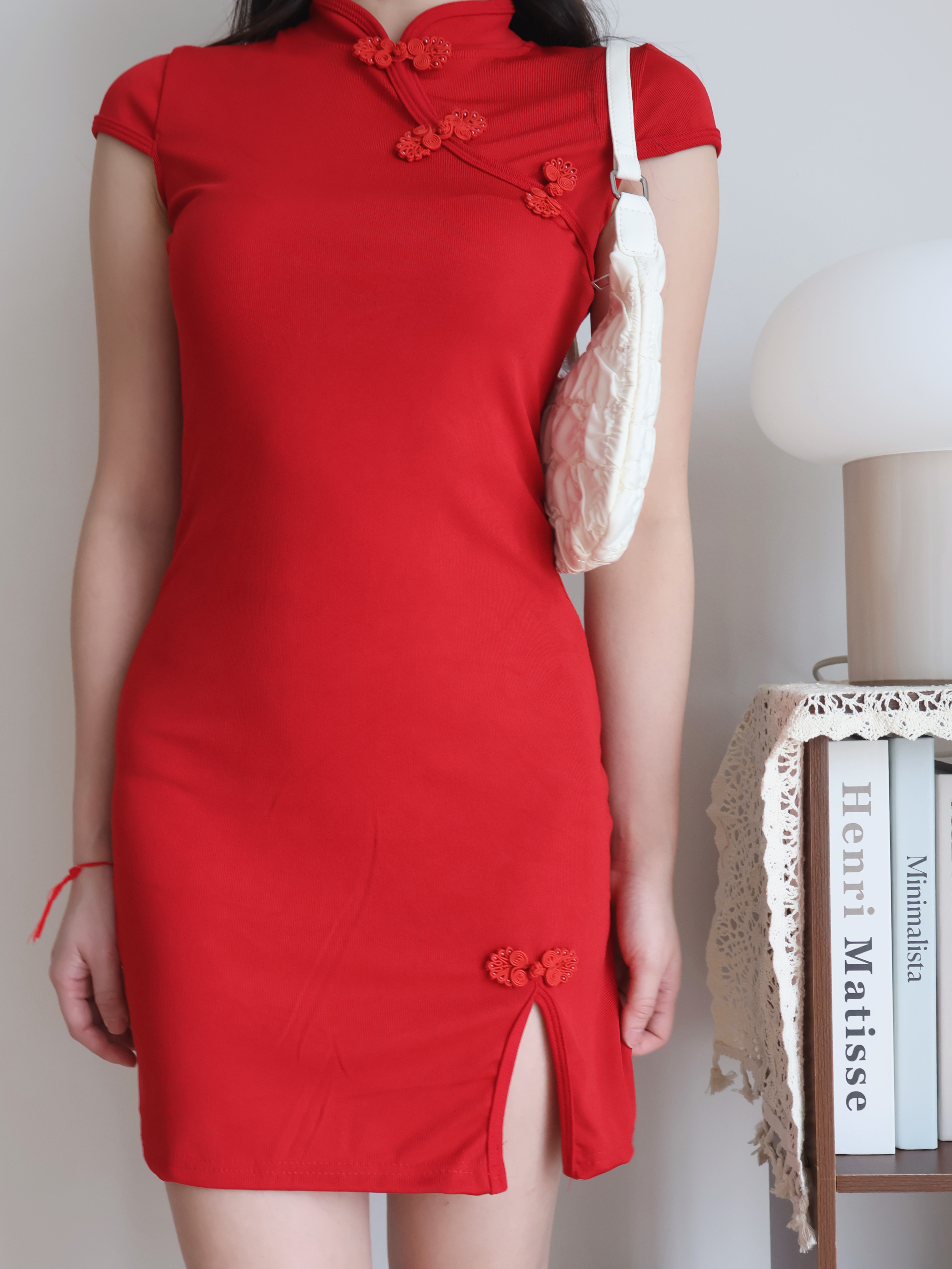 SL28 Red Midi Dress