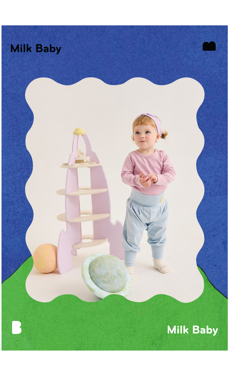 🌸預訂 韓國直送🌸🇰🇷Milk Baby兩色小熊標籤長袖包腹家居服上下套裝