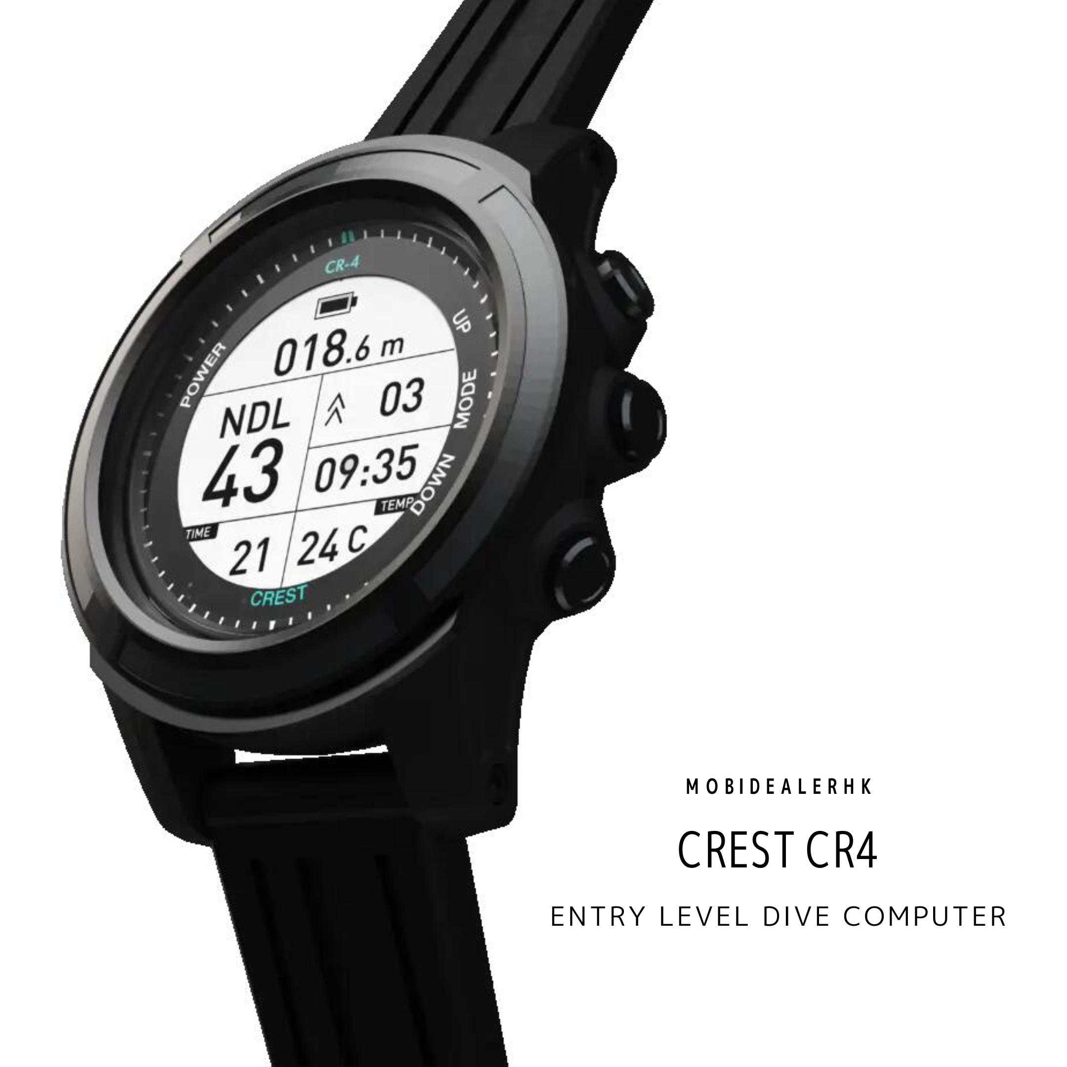 Crest CR4 潛水電腦錶｜入門考證 OW AOW 適用｜MobiDealerHK