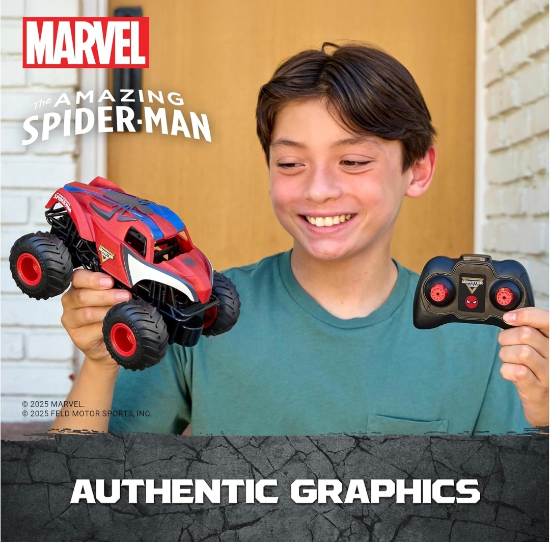 Monster Jam Marvel The Amazing Spider-Man RC Monster Truck 蜘蛛俠遙控巨輪車 1:24比例 香港現貨