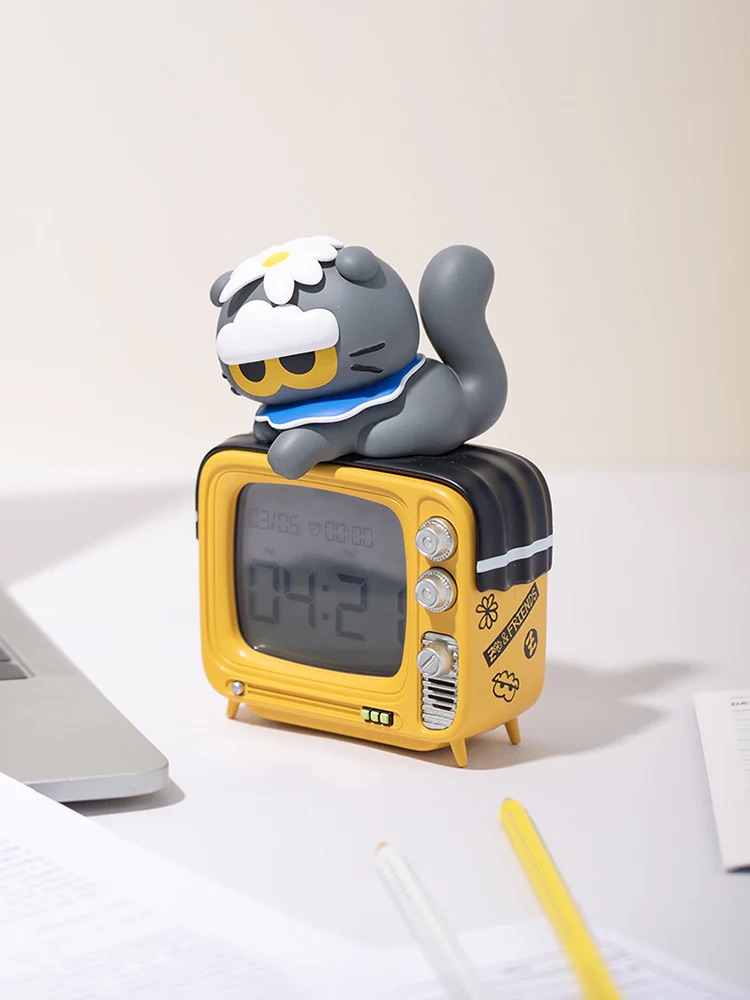 📦訂購 韓國代購 ZO&FRIENDS ZOA DIGITAL CLOCK 灰貓鬧鐘