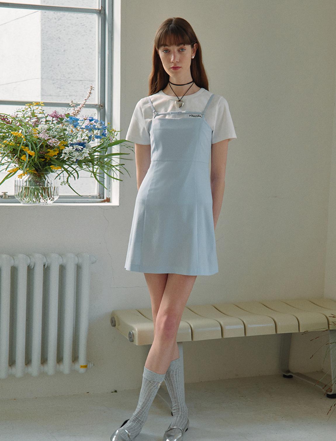 🎀Rolarola 🎀 ROLA RIBBON MINI ONE-PIECE LIGHT BLUE 獨家折扣優惠 size: free Light blue 28/3截單