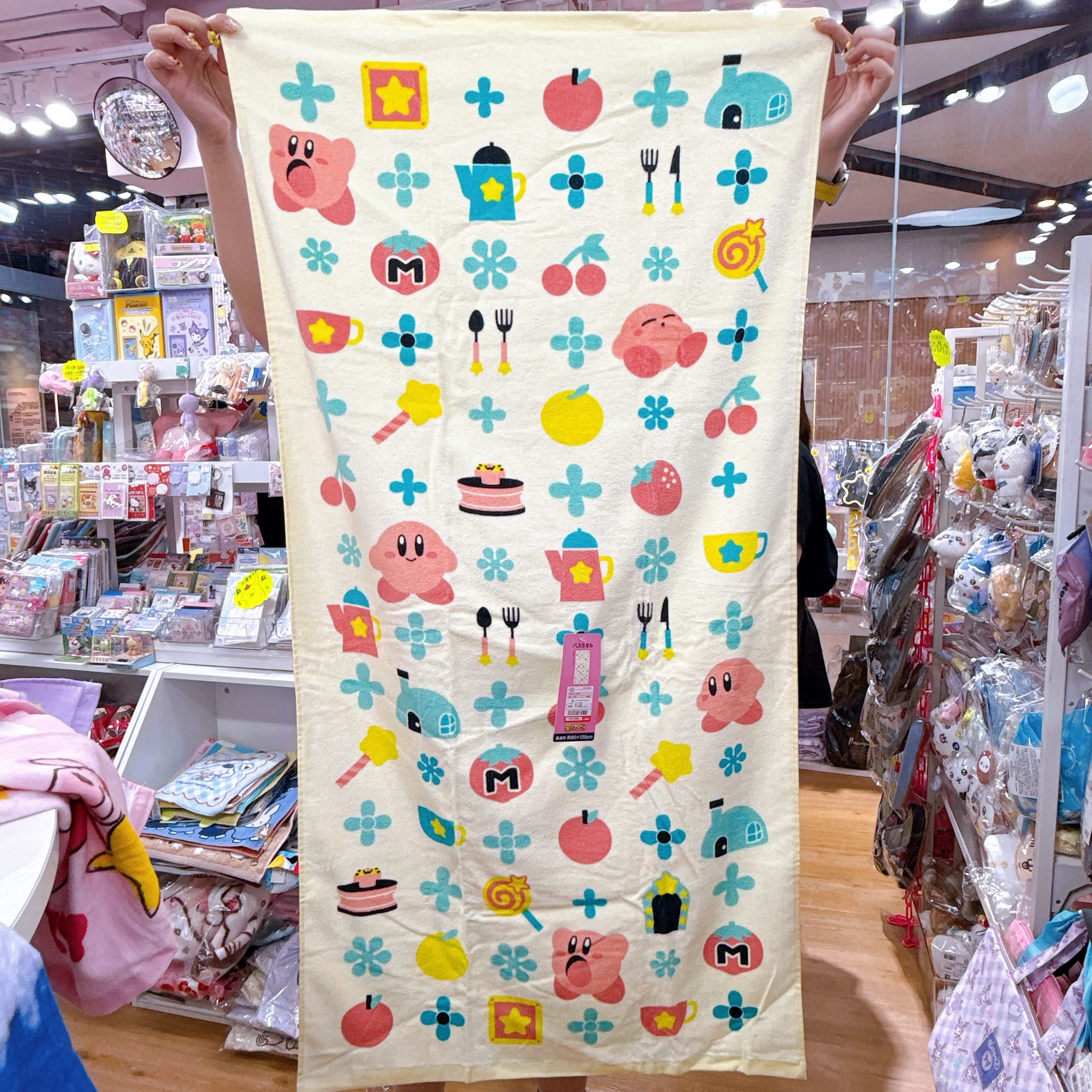 日本直送120×60cm 星之卡比沖涼浴巾