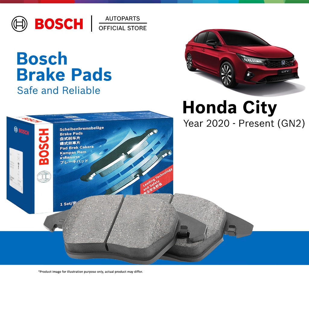 Bosch Front Brake Pads for Honda City GN2 4th Gen (2020 - Present) - 0986AB2544