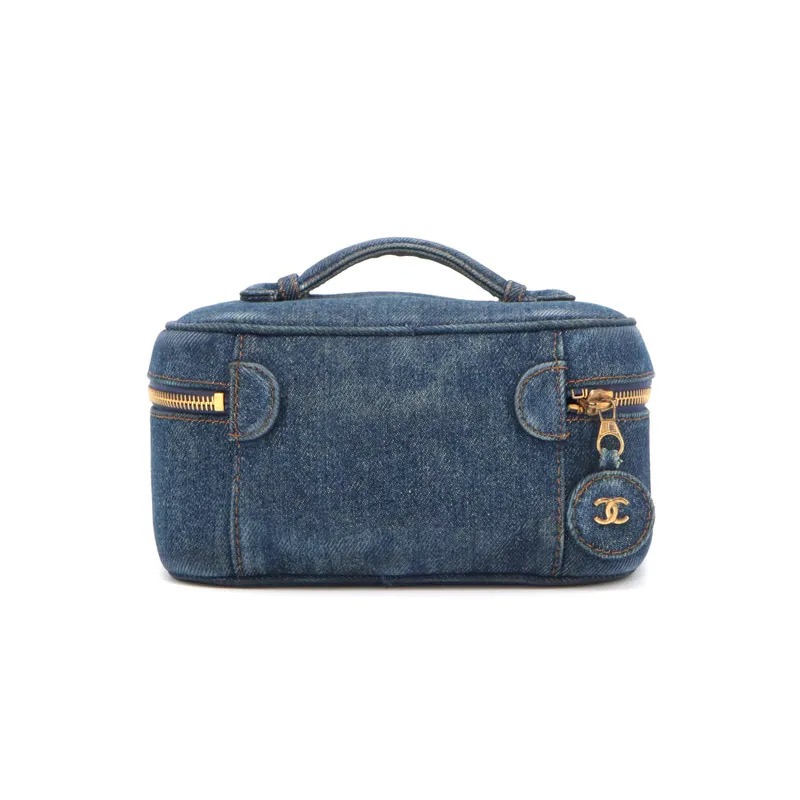Chanel Coco Mark Denim Vanity Handbag