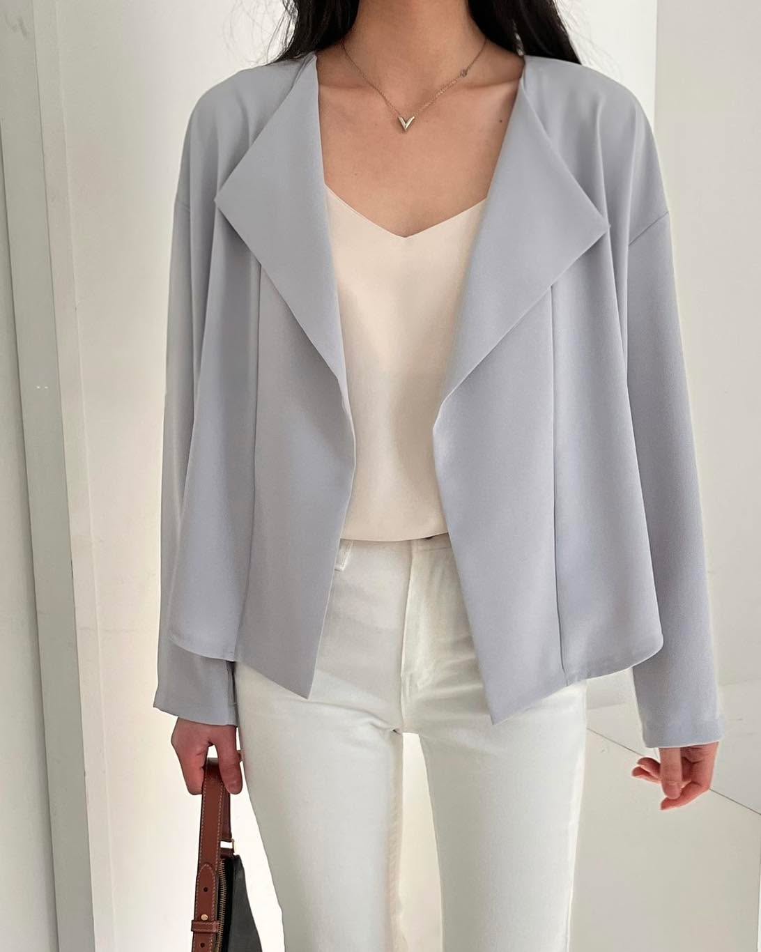 雪紡反領西裝外套