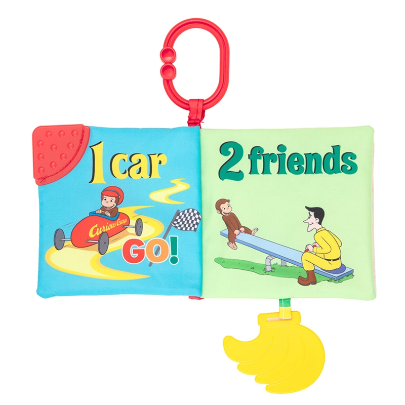 🇯🇵預訂 日本直送🇯🇵好奇的喬治嬰兒牙膠布書0m+