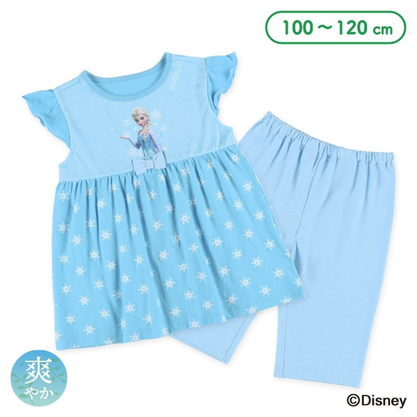 🇯🇵預訂 日本直送🇯🇵清爽材質Elsa雪花印花法式袖家居服上下套裝