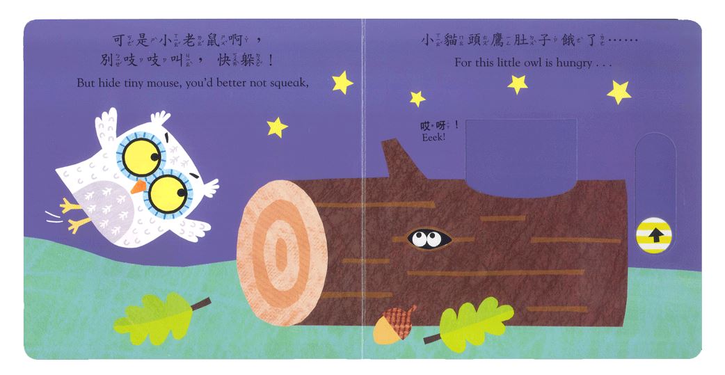 上人 動一動真好玩: 貓頭鷹，貓頭鷹，你睡不著嗎?