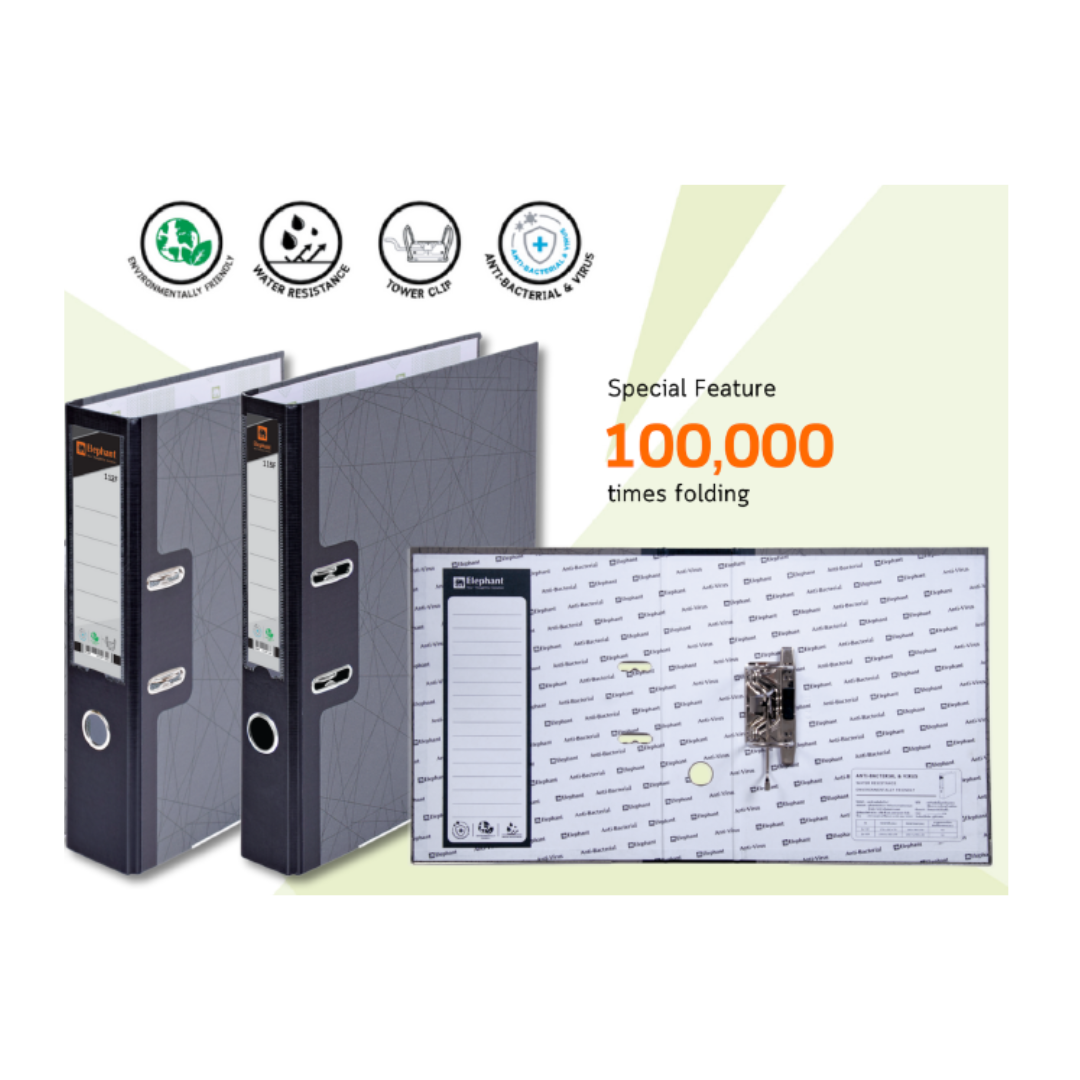 Elephant 3″ Lever Arch File 112F - 500 Sheets Capacity