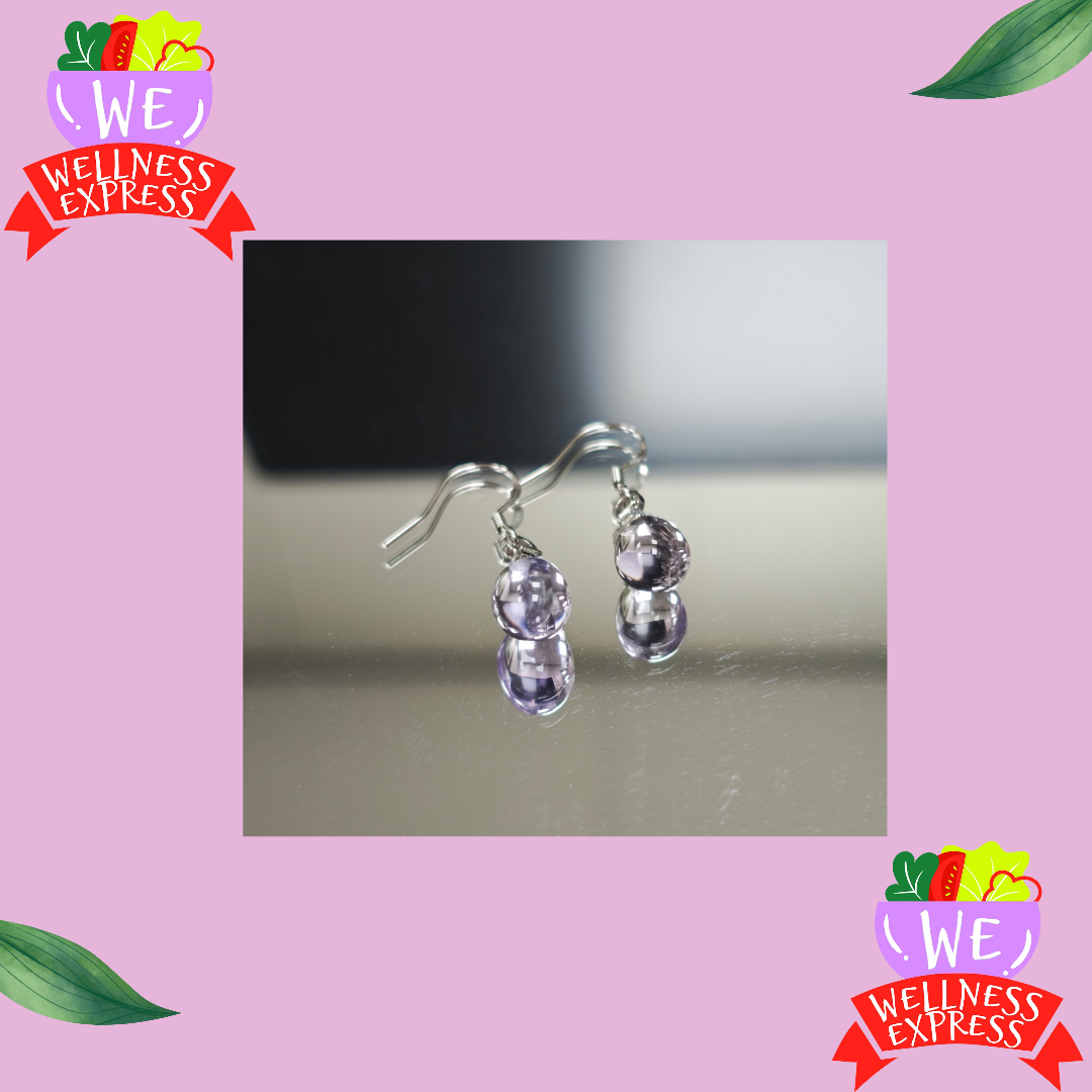 紫水晶耳環 925銀/Amethyst ear rings S925