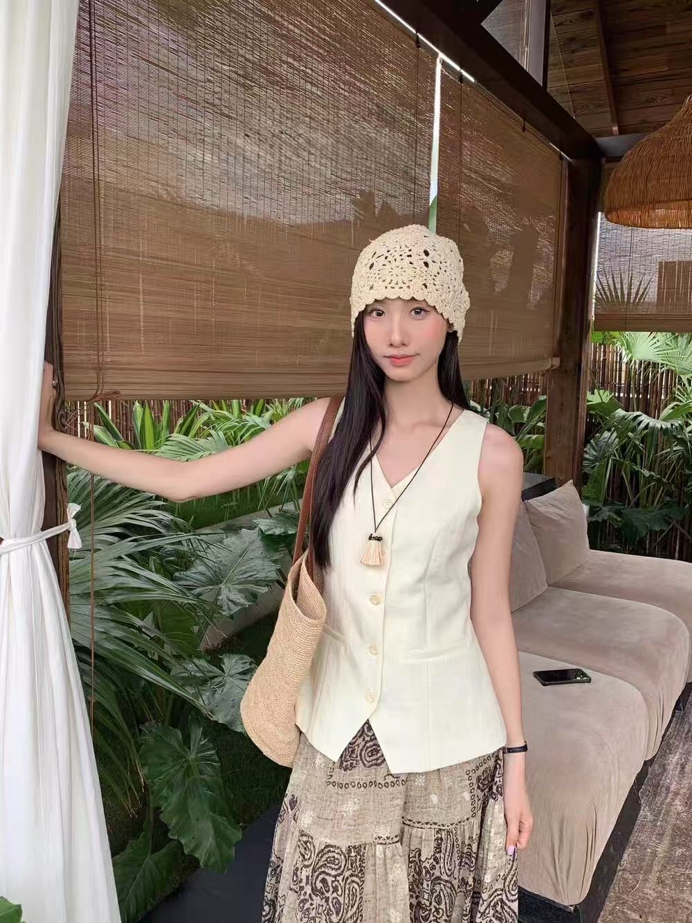 TP360小香风V领上衣