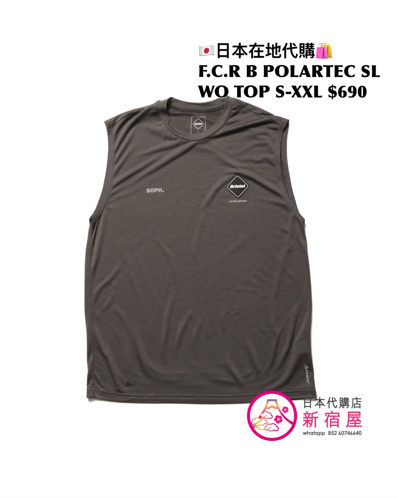 F.C.REAL BRISTOL POLARTEC SL WORKOUT TOP