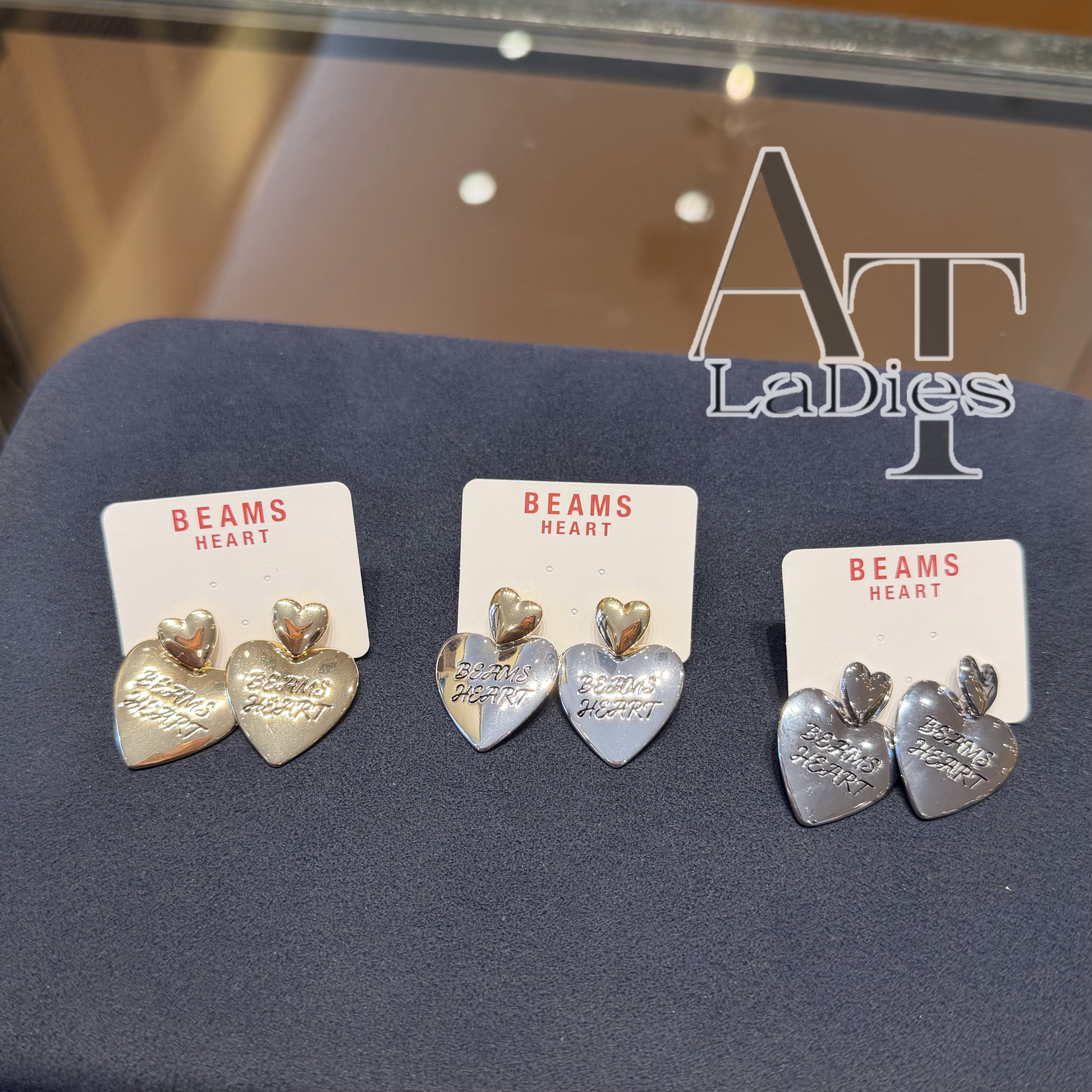 BEAMS HEART 愛心 LOGO 耳環