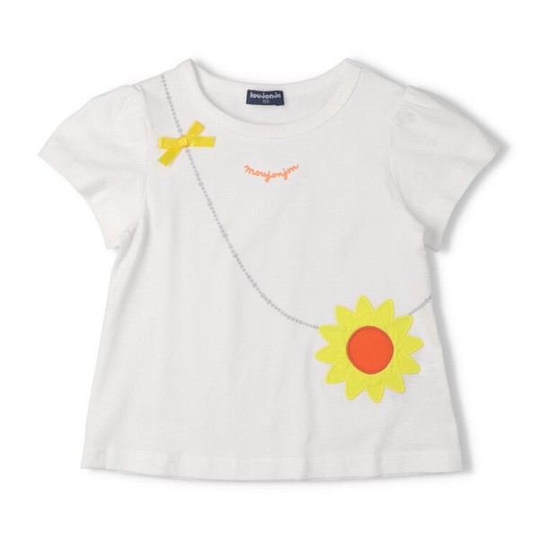 🆕【⭐訂購⭐】🇯🇵日本直送 🌀向日葵刺繡 A-line 短袖Tee［2款選］ 🌀 [ELCA-0162][260418]