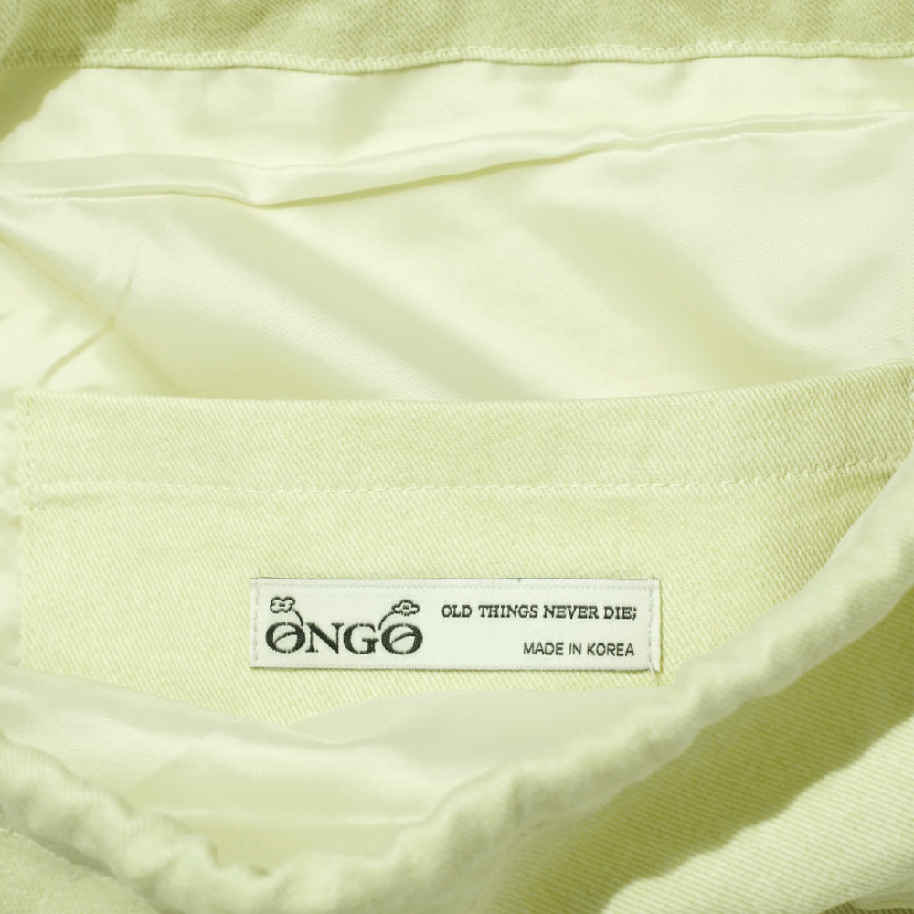 ONGO Flower Knot Ruffle Bag_Lemon 