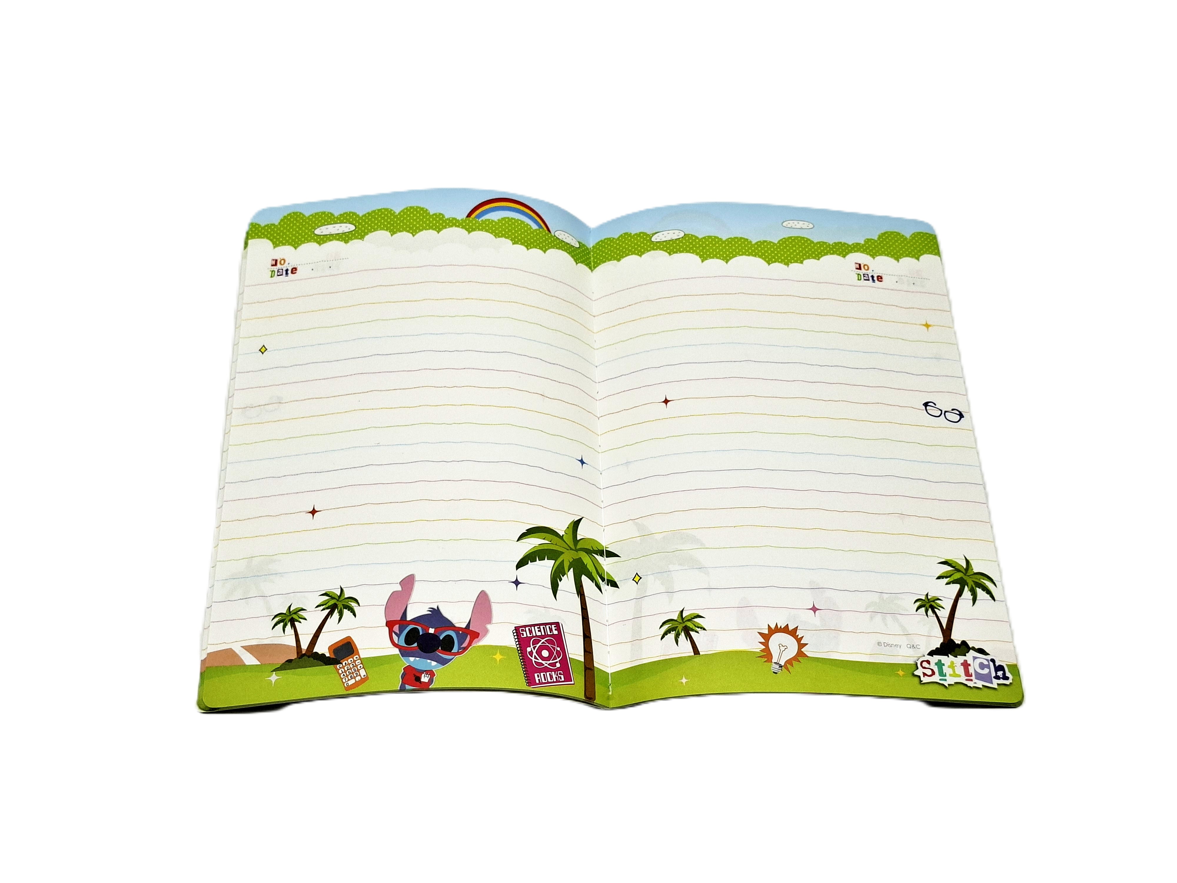A5彩頁定頁筆記 STITCH (DPNA-2512B)