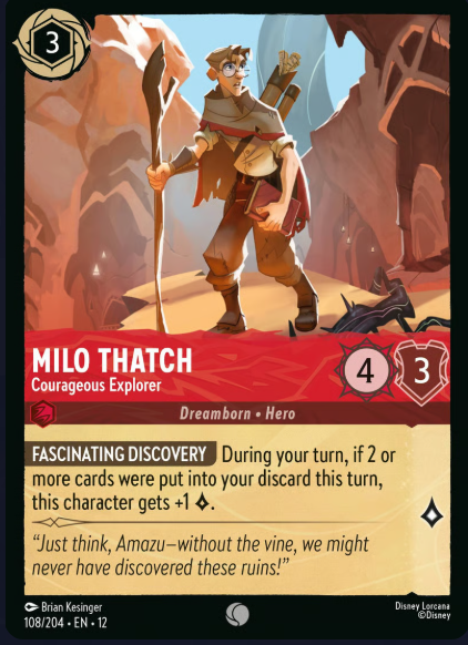 108/204 Milo Thatch - Courageous Explorer C