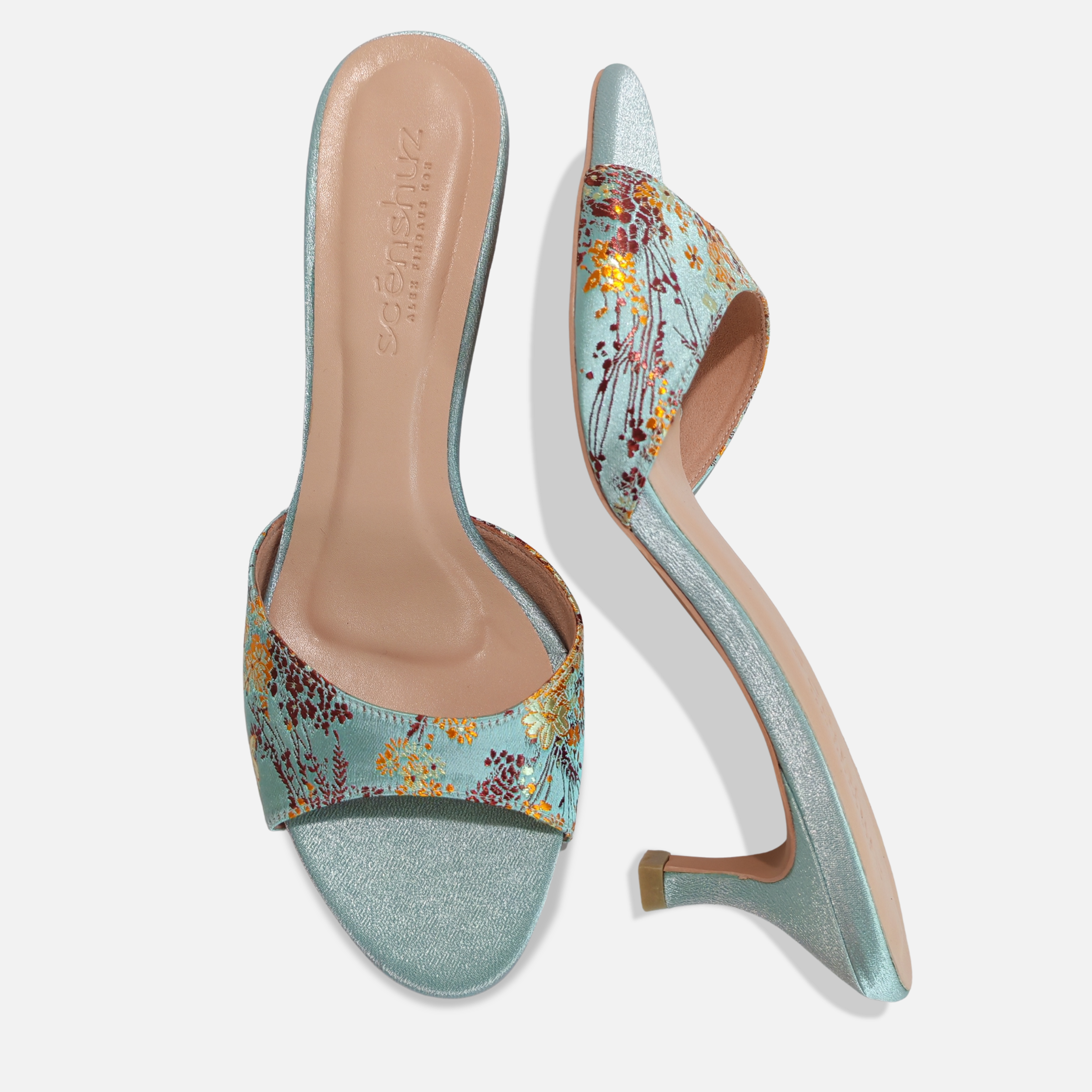 MAYA 50 CYAN BROCADE