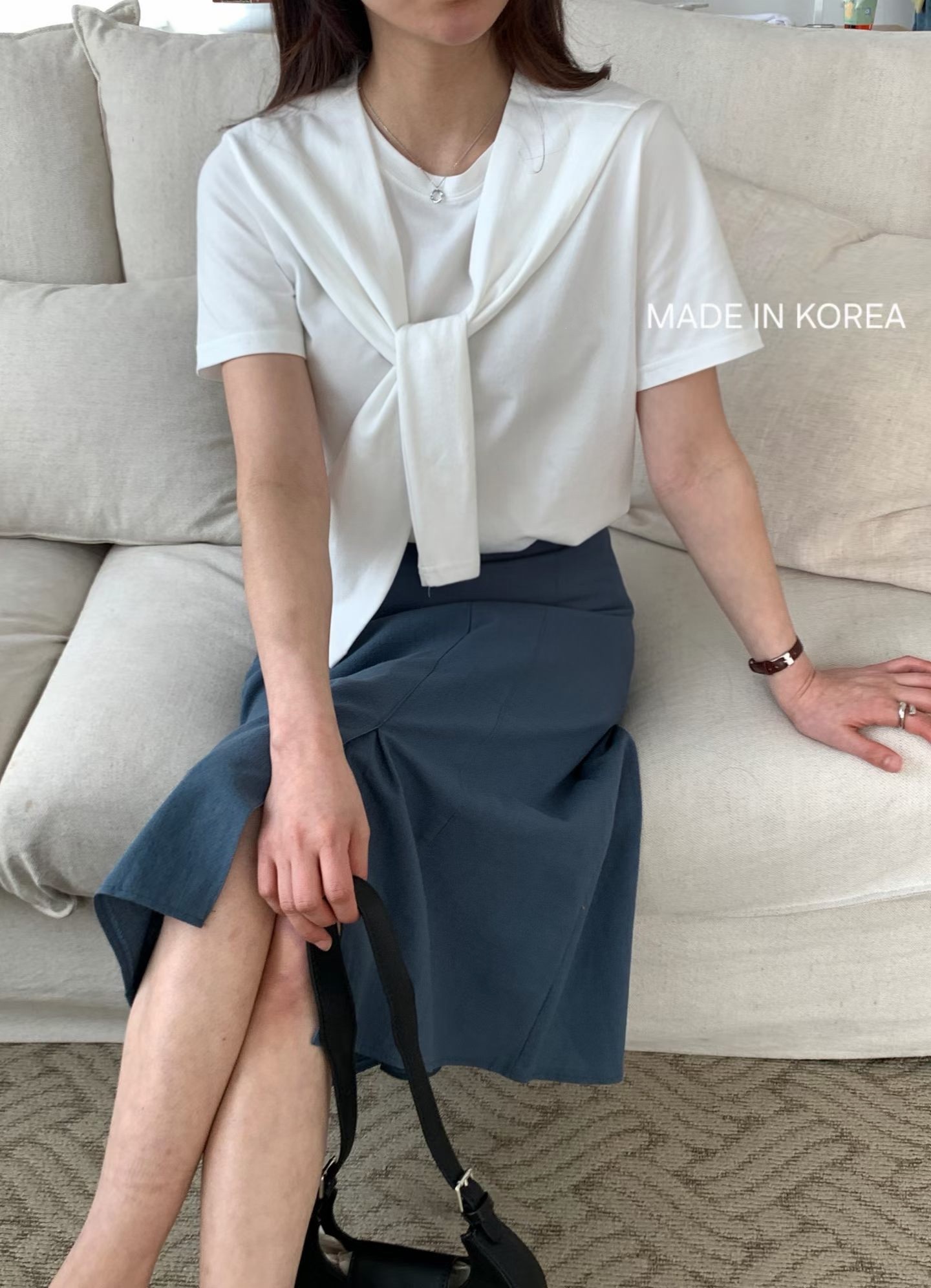 G6226 韓國🇰🇷Tee+披肩Set