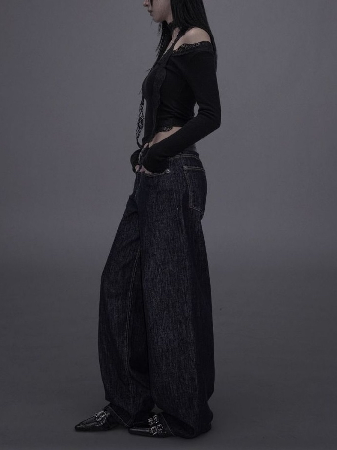 Lace V-Neck Top and Scarf Set