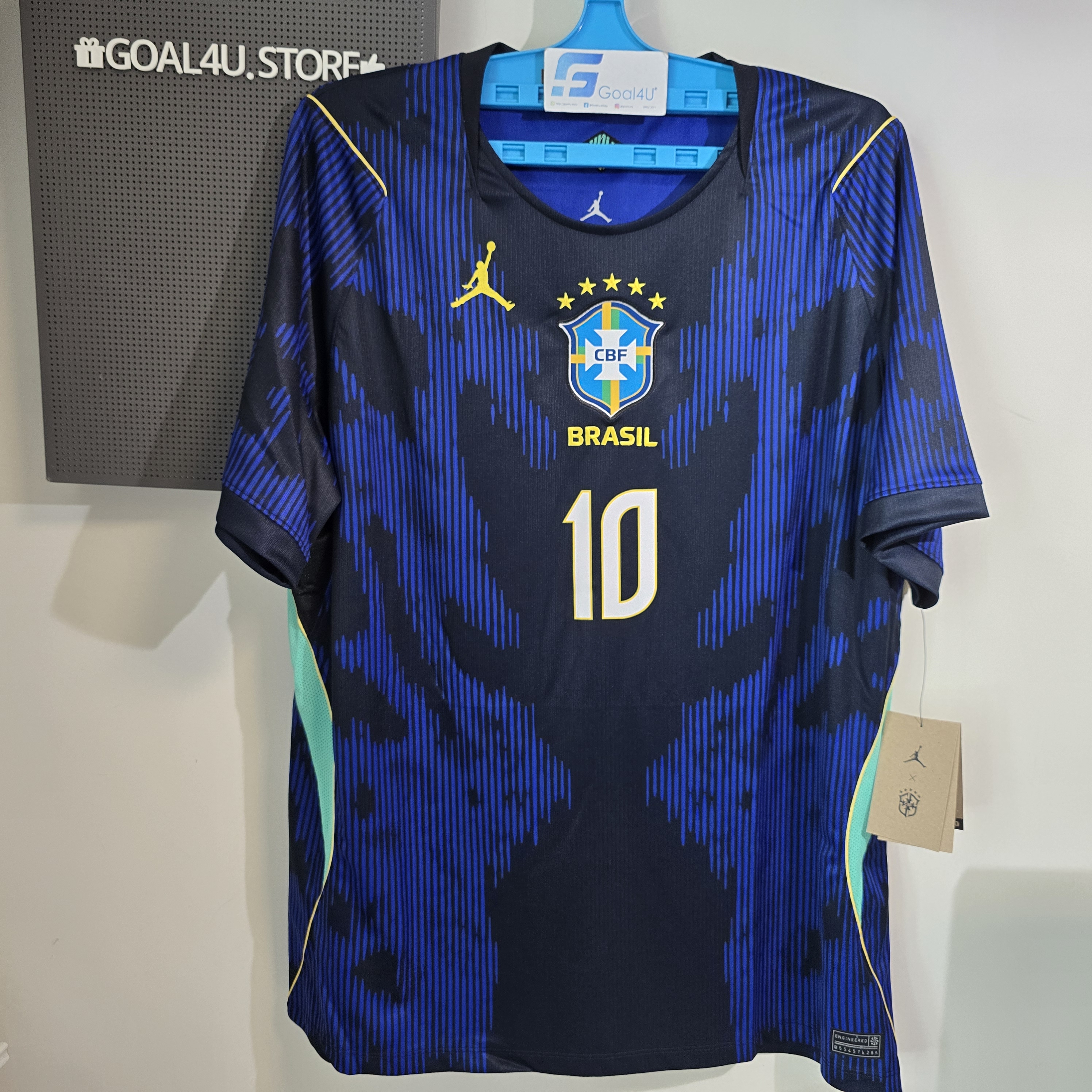 #部分碼現貨 🇧🇷💙🔥 Nike x Jordan Brazil 巴西 2026-27 作客球迷版球衣 (可加印字章) IU1072
