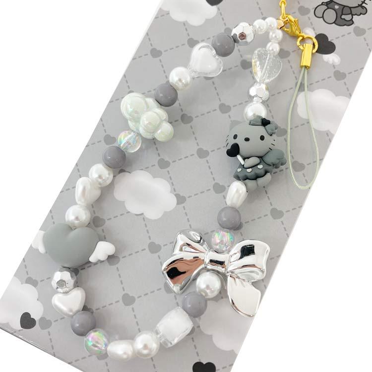 現貨｜Sanrio Hello Kitty 黑天使系列 日版 串珠 手機掛繩 (KT24-11)