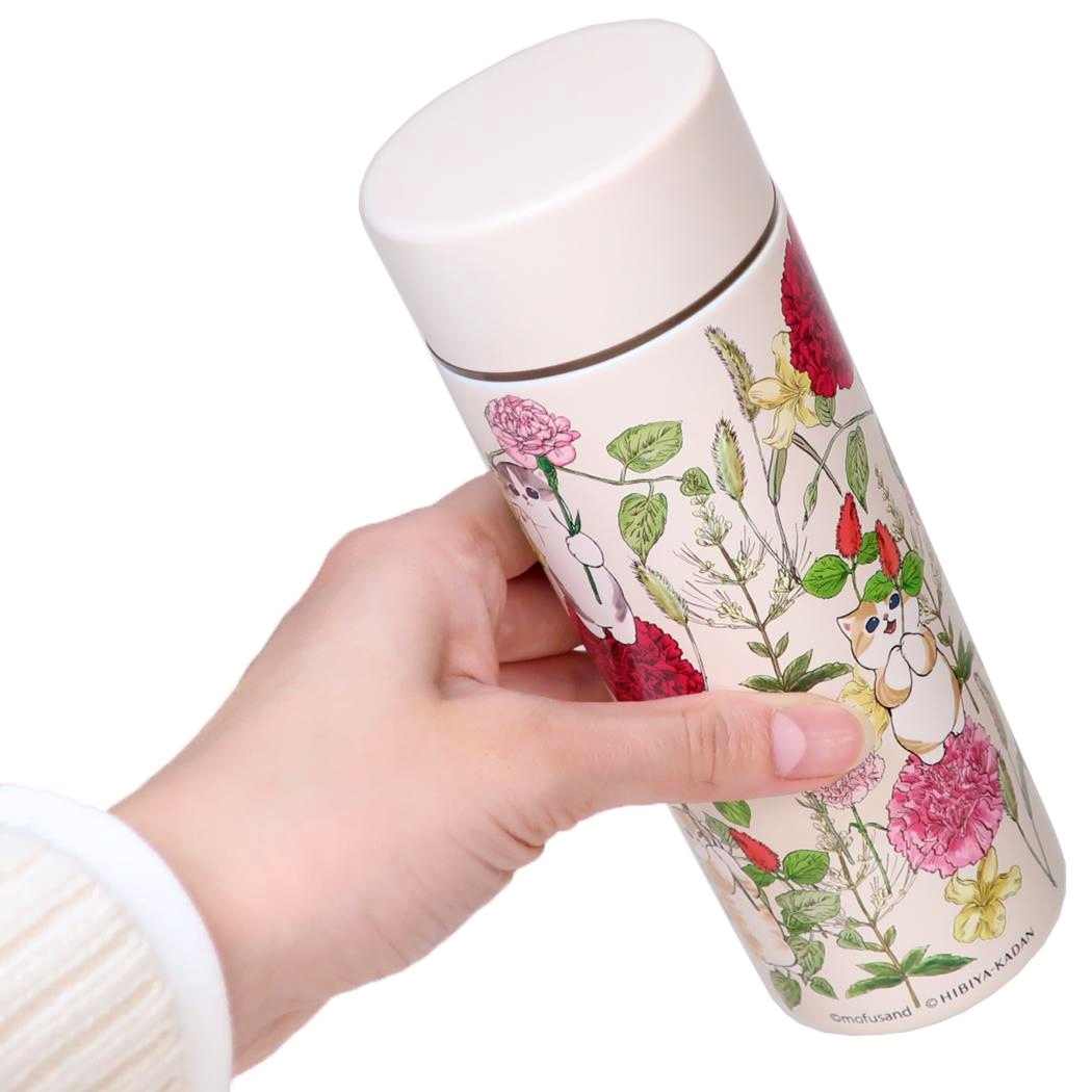 現貨｜mofusand x 日比谷花壇 鯊魚貓 日版 不銹鋼膽 保溫杯 300ml (康乃馨 53-5003)