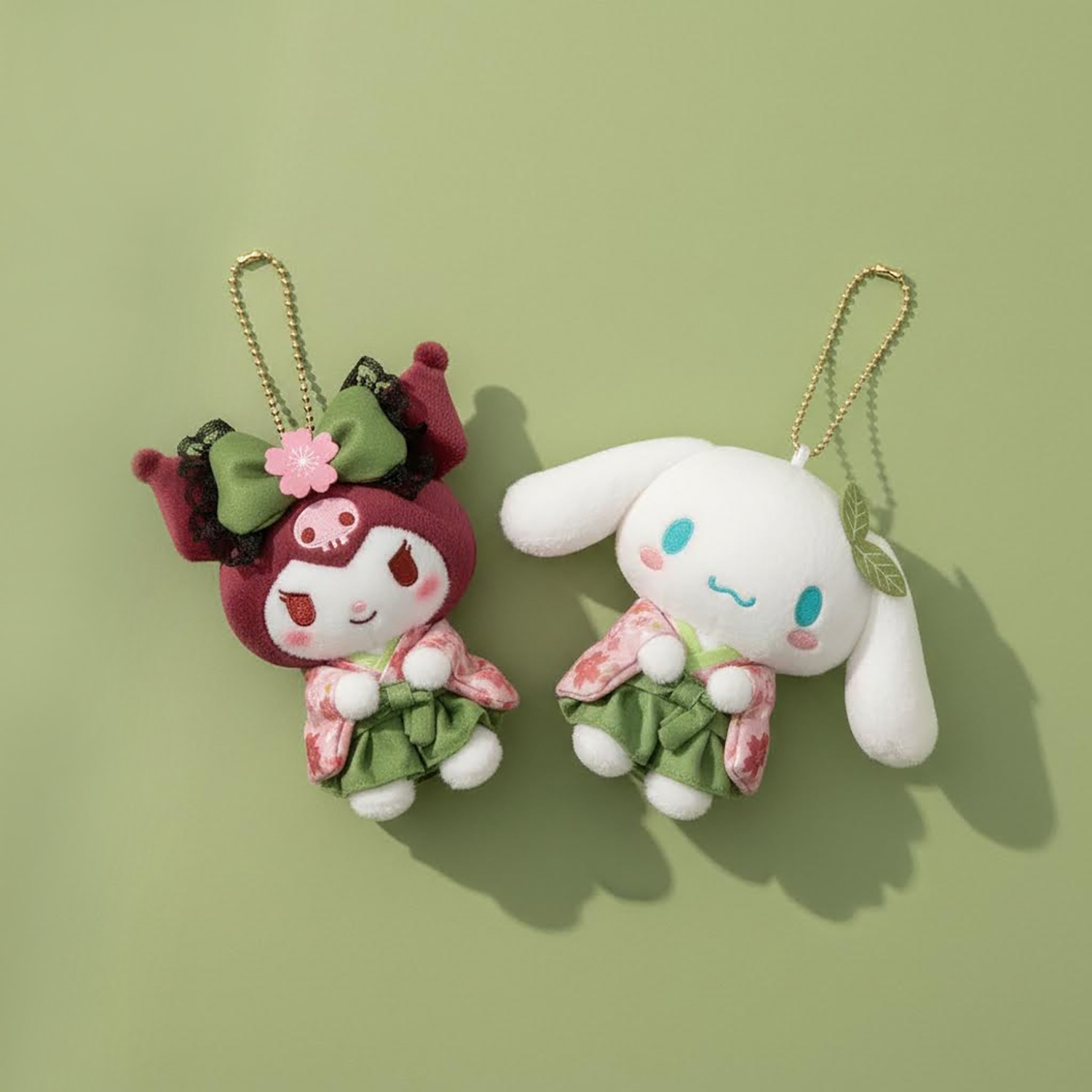 Sanrio - 抹茶袴系列公仔掛飾 (玉桂狗款)