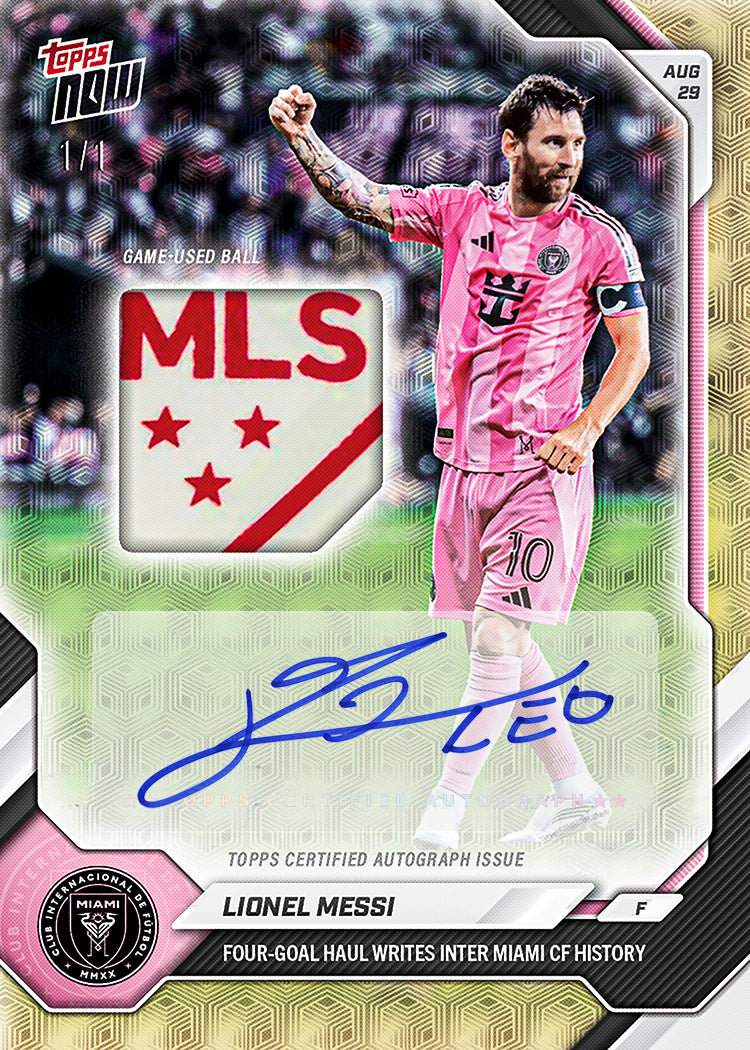 Lionel Messi - 2026 MLS Topps NOW® #70 四球寫下隊史【團購】