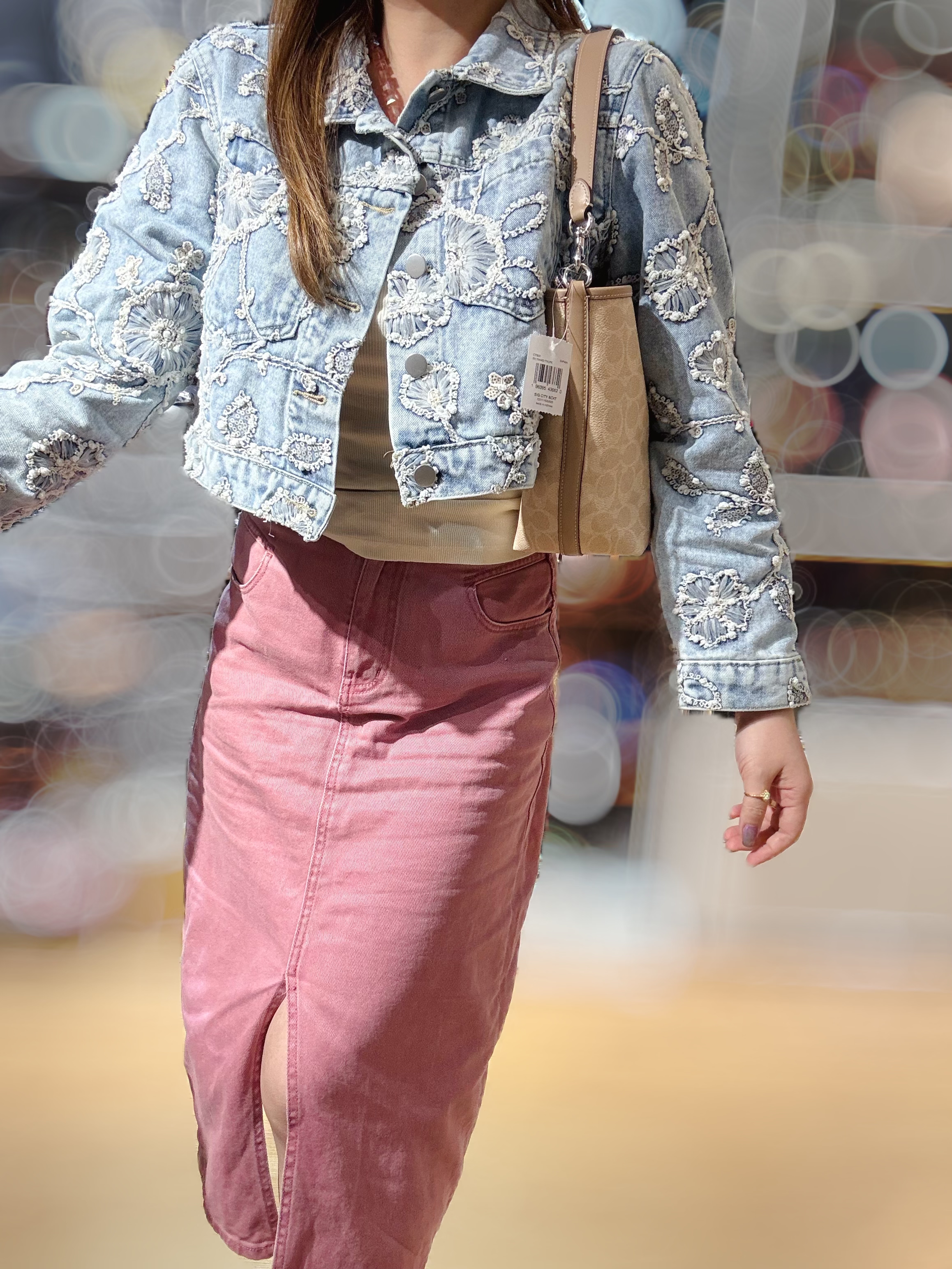 Coach City bucket milk tea/m